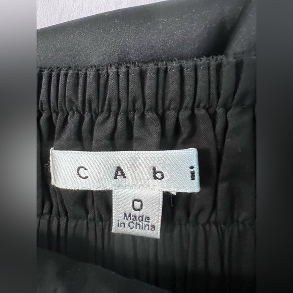 Women's Sz 0 CAbi Black COY CAMI Adjustable Spaghetti Strap Tank Style 102 - Picture 6 of 9